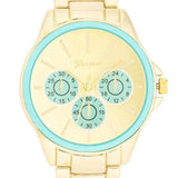 Chrono Gold Metal Watch - JGI - Flyclothing LLC