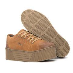 Sandro Moscoloni One57 Leather Platform Brown - Flyclothing LLC