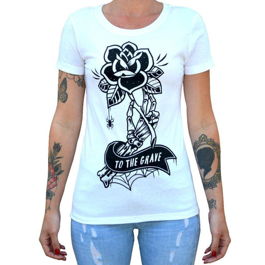 Women's "To the Grave" Loose Tee - Flyclothing LLC