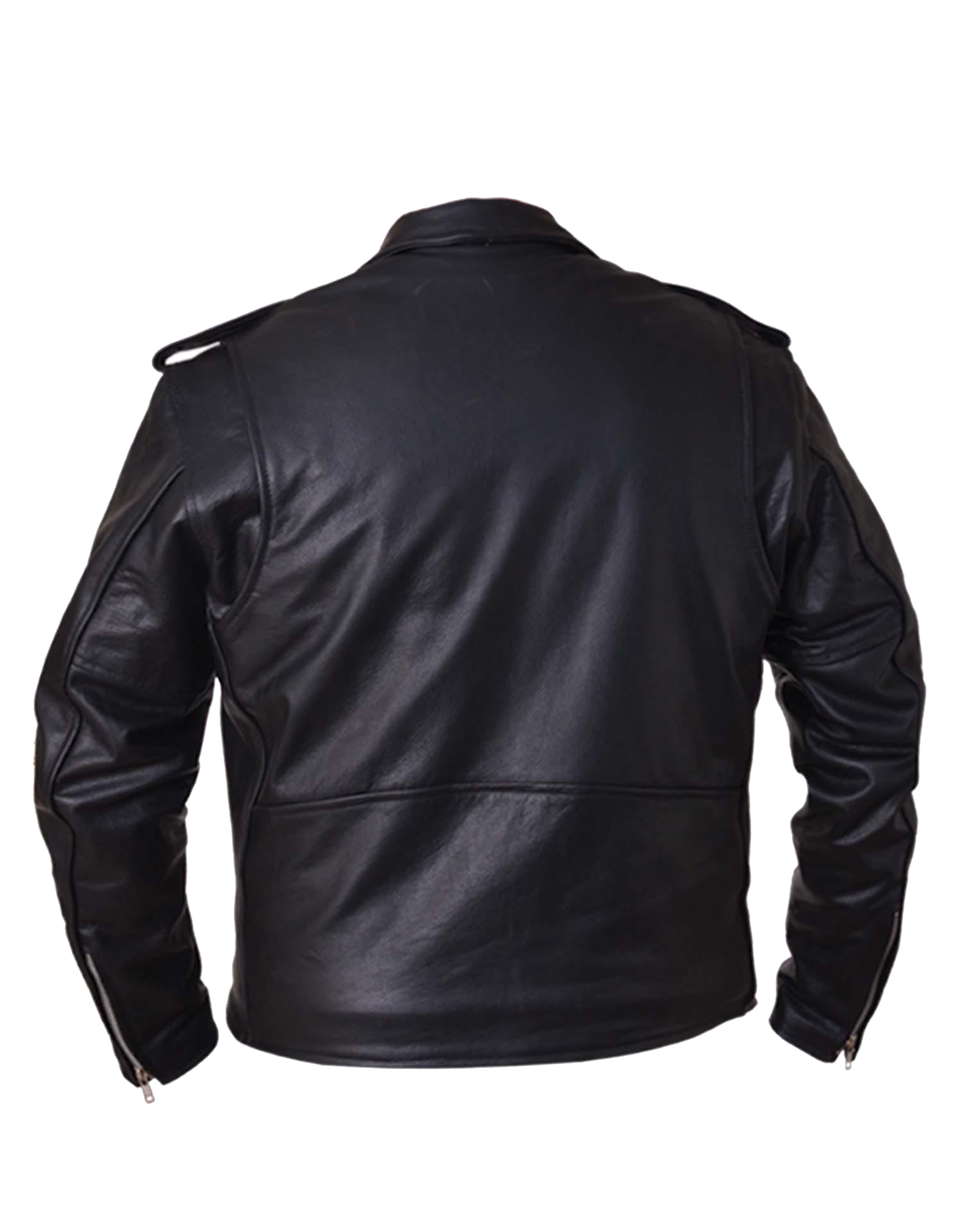 Unik International Mens Classic M.C. Leather Jacket