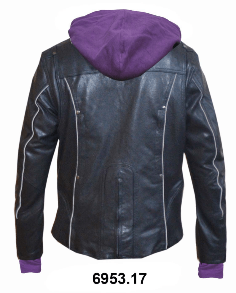 Unik International Ladies Purple Leather Jacket