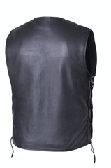 Unik International Mens Premium Leather Vest 2611.00 - Flyclothing LLC
