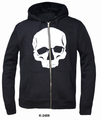 Unik International Mens Skull Hoodie Sweatshirt