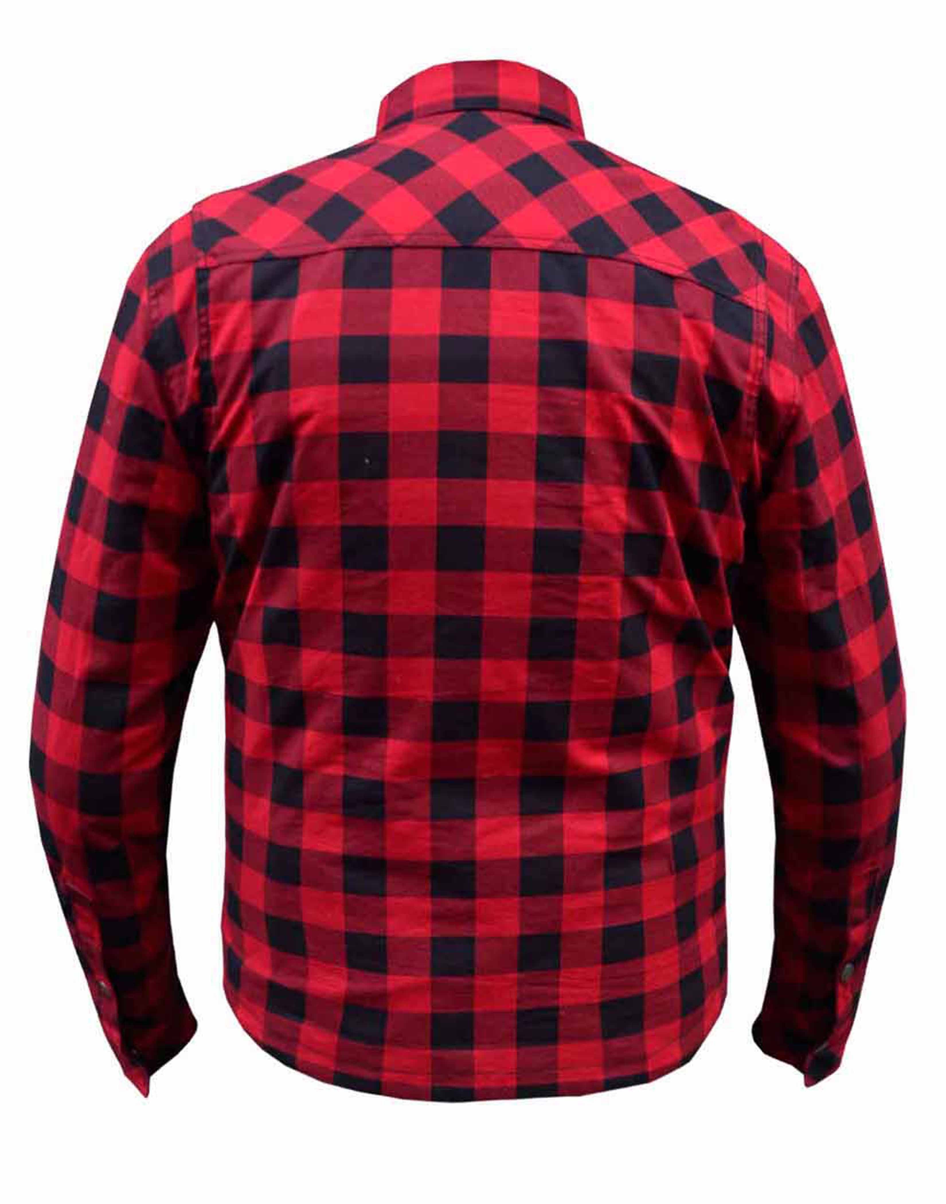 Unik International Mens Black and Red Riding Flannel