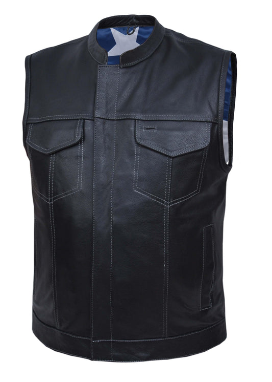 Unik International Mens Texas Flag Liner Club Vest