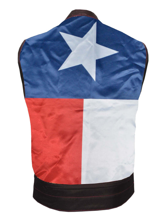 Unik International Mens Texas Flag Liner Club Vest - Flyclothing LLC