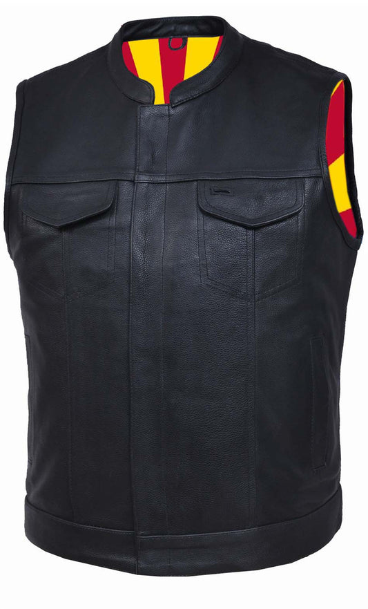 KHILJI SONS Mens Arizona Flag Liner Club Vest - KHILJI SONS