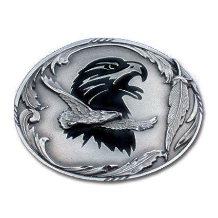 Eagle Enameled Belt Buckle - Siskiyou Buckle