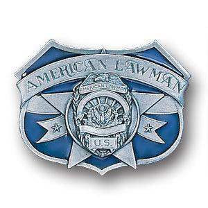 American Lawman Enameled Belt Buckle - Siskiyou Buckle - Flyclothing LLC