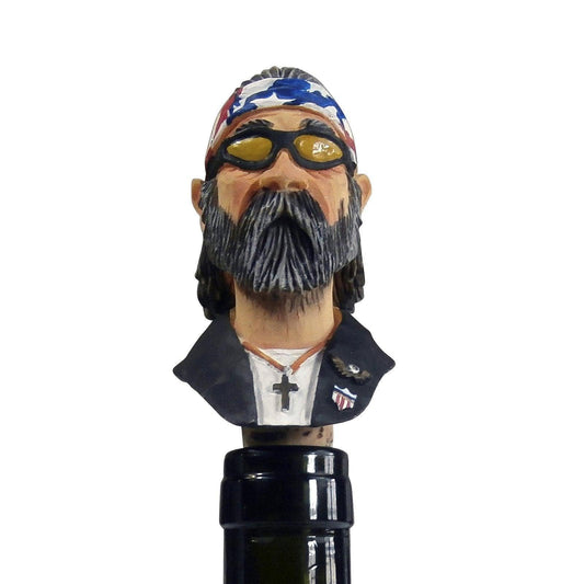 Road Warrior Biker Western Wine Bottle Stopper - Rockmount Clothing