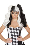 Roma Costume Black/White Wig - Roma Costume