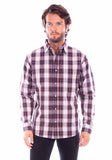 Scully Leather Western Scully Burgundy Worn Out's Plaid Shirt - Scully Leather