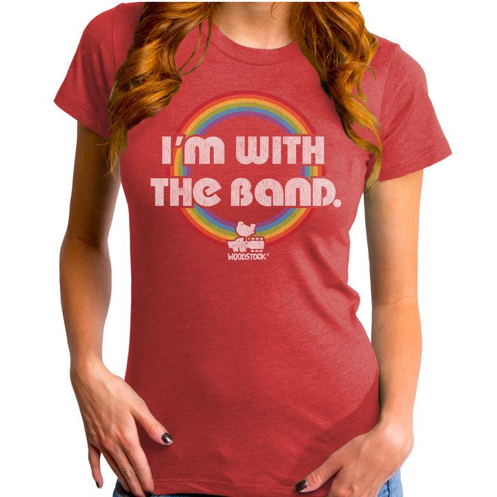 Woodstock I'm With The Band Women's T-Shirt - Flyclothing LLC