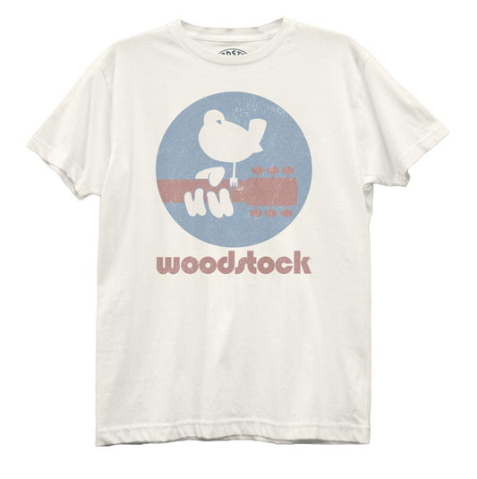Woodstock Dove Guitar Short-Sleeve Unisex Crew - Flyclothing LLC