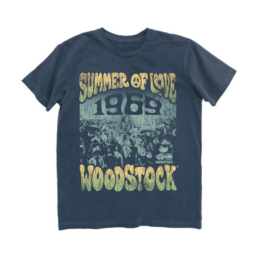 Woodstock Summer Of Love Crowd Vintage T-Shirt