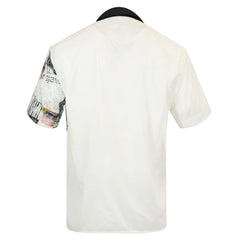Gravity Homme Men's Weekend Shirt | Newspaper Blanc - Gravity Homme