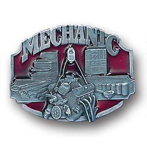Mechanic 3D Enameled Belt Buckle - Siskiyou Buckle