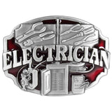 Electrician Enameled Belt Buckle - Siskiyou Buckle