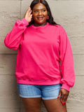 Simply Love Full Size Dropped Shoulder Sweatshirt - Trendsi