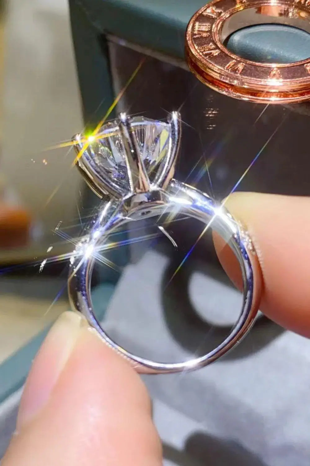5 Carat Moissanite 6-Prong Ring - Trendsi - Flyclothing LLC
