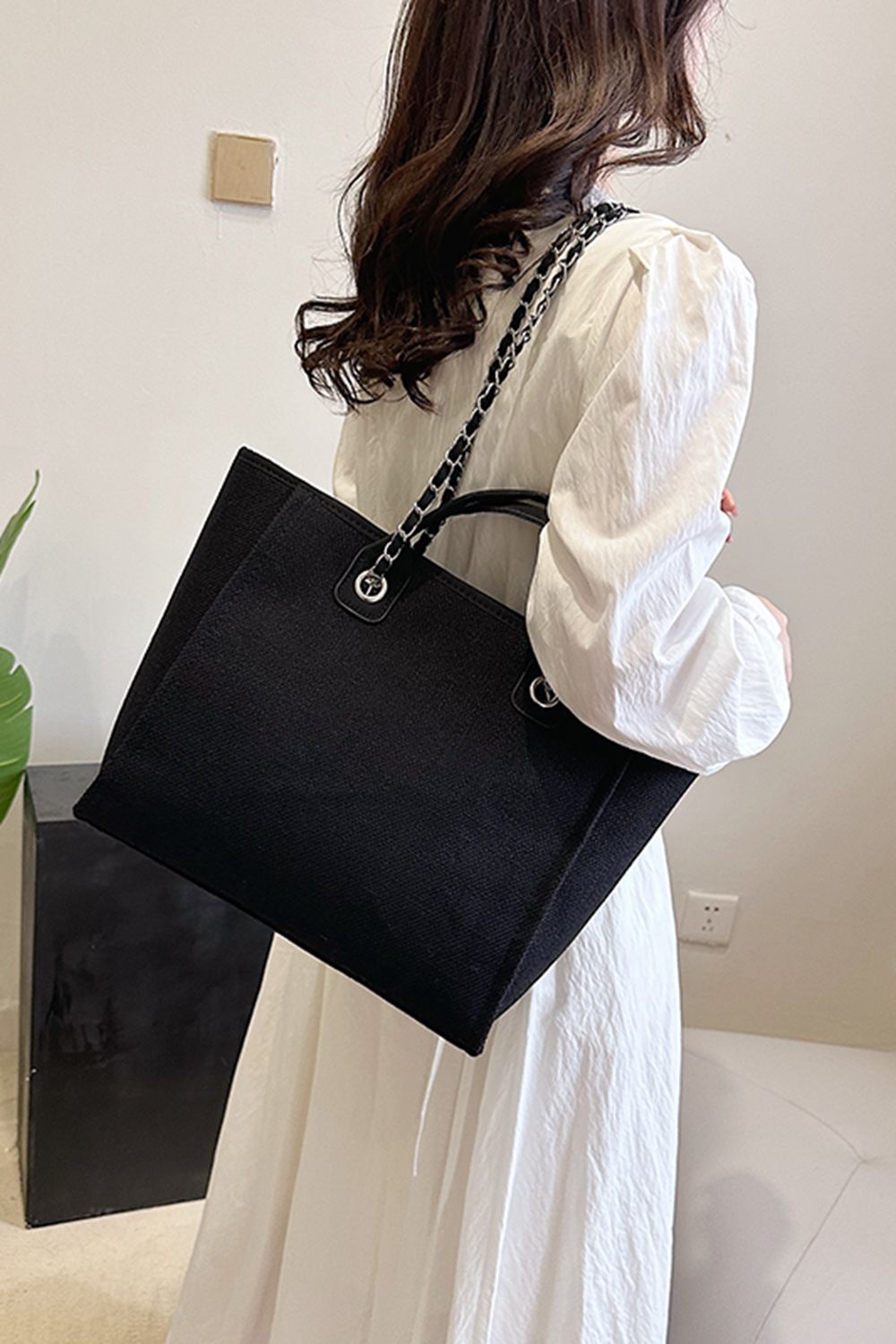chanel tote bag large leather