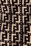 Printed Turtleneck Long Sleeve Mini Dress - Trendsi - Flyclothing LLC