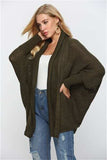 Open Front Batwing Sleeve Cardigan - Trendsi - Flyclothing LLC