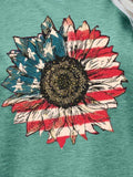 US Flag Flower Graphic Tee - Trendsi - Flyclothing LLC