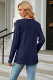 V-Neck Long Sleeve Blouse - Trendsi - Flyclothing LLC