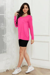 Basic Bae Full Size V-Neck Long Sleeve Top - Trendsi - Flyclothing LLC