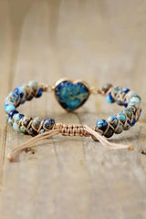 Handmade Heart Shape Natural Stone Bracelet - Trendsi - Flyclothing LLC