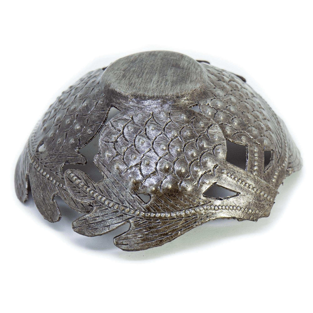 Decorative Drum Art Bowl or Votive, Fruit on Vine - Haitian Artisans - Flyclothing LLC