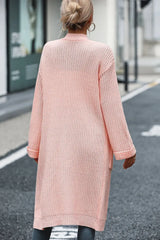 Dropped Shoulder Long Sleeve Cardigan with Pocket - Trendsi - Flyclothing LLC