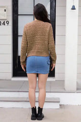 Button Up Round Neck Cardigan - Trendsi - Flyclothing LLC