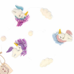 Felt Unicorn Garland - Global Groove - Global Groove