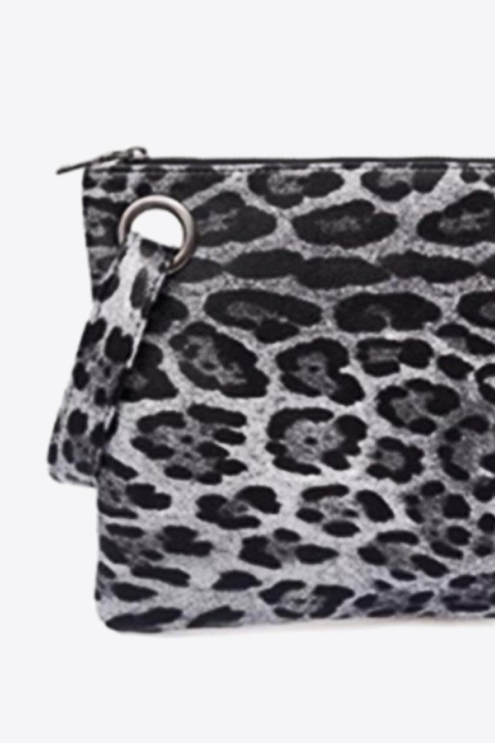 Leopard PU Leather Clutch - Flyclothing LLC