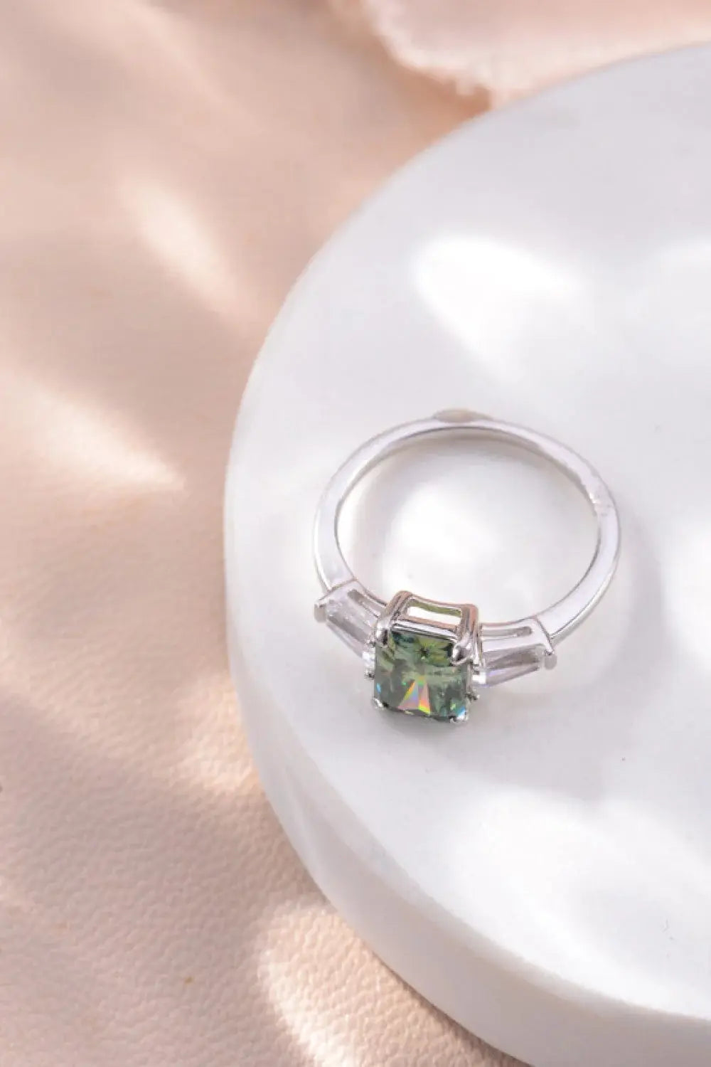2 Carat Moissanite 925 Sterling Silver Ring - Trendsi - Flyclothing LLC