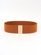 Alloy Buckle Elastic Belt - Trendsi - Flyclothing LLC