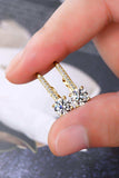 2 Carat Moissanite 925 Sterling Silver Earrings - Trendsi - Flyclothing LLC