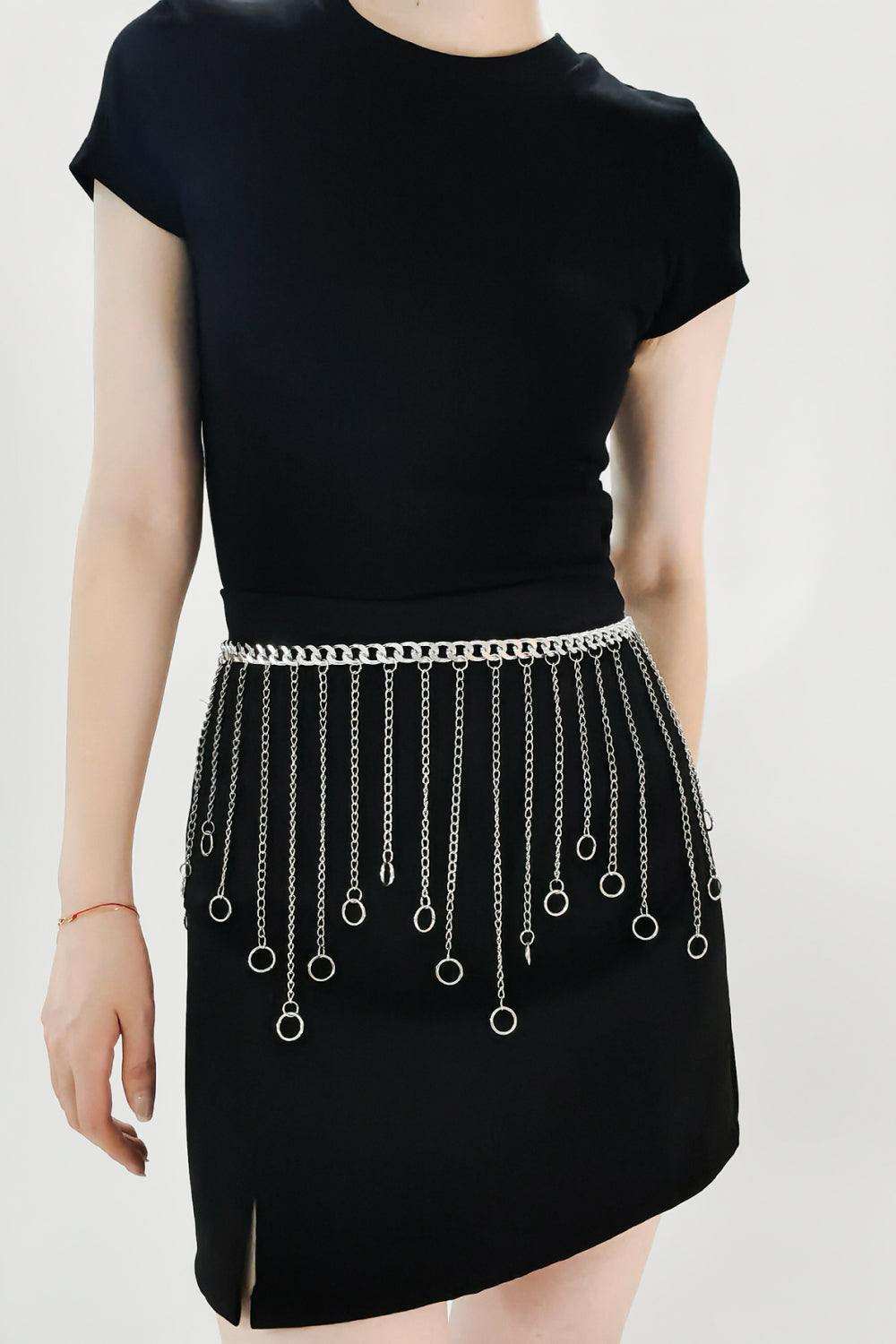 Fringe Chain Alloy Belt - Trendsi - Flyclothing LLC