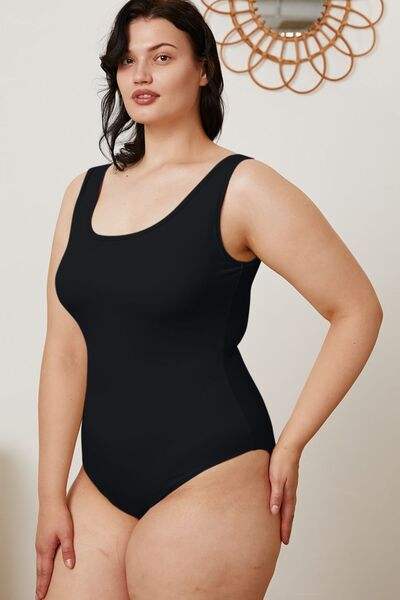 Basic Bae Full Size Square Neck Sleeveless Bodysuit - Trendsi - Flyclothing LLC