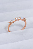 Moonstone and Zircon Decor Ring - Trendsi
