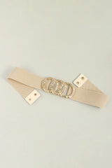 Zinc Alloy Buckle Elastic Wide Belt - Trendsi - Flyclothing LLC