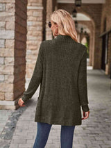 Open Front Cardigan with Pockets - Trendsi - Flyclothing LLC