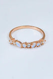 Moonstone and Zircon Decor Ring - Trendsi