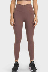 V-Waist Yoga Leggings with Pockets - Trendsi - Flyclothing LLC