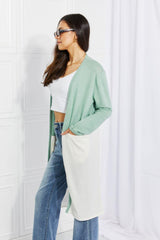 Culture Code Until You Came Color Block Duster Cardigan - Trendsi