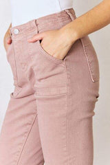 RISEN Full Size High Rise Ankle Flare Jeans - Trendsi - Flyclothing LLC