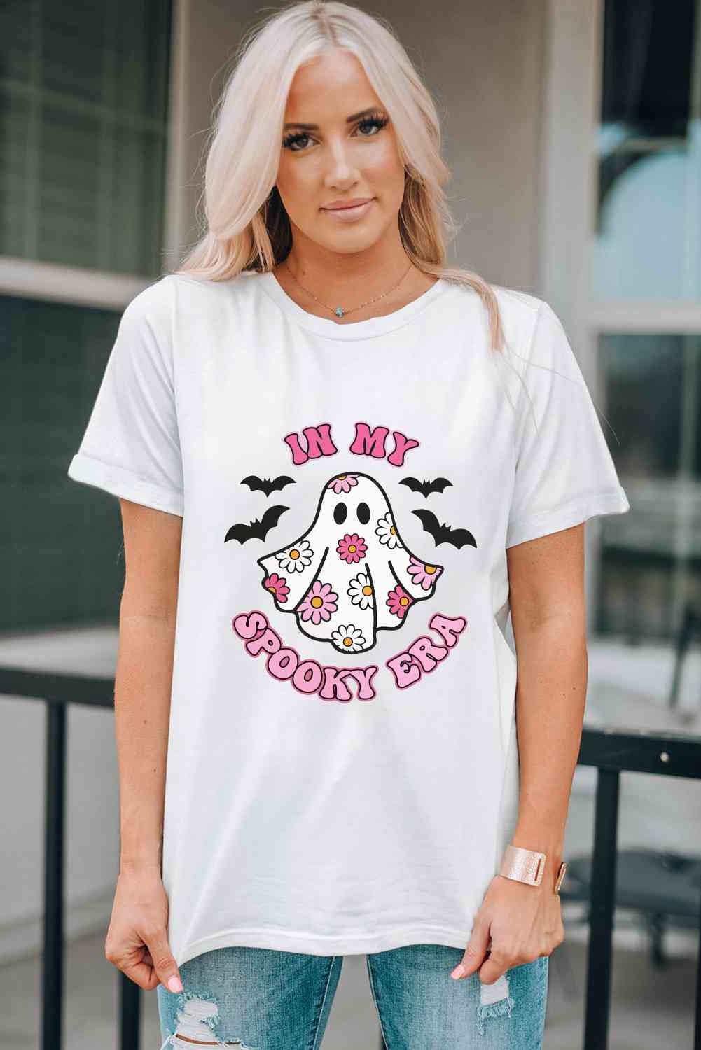 IN MY SPOOKY ERA Graphic T-Shirt - Trendsi - Flyclothing LLC