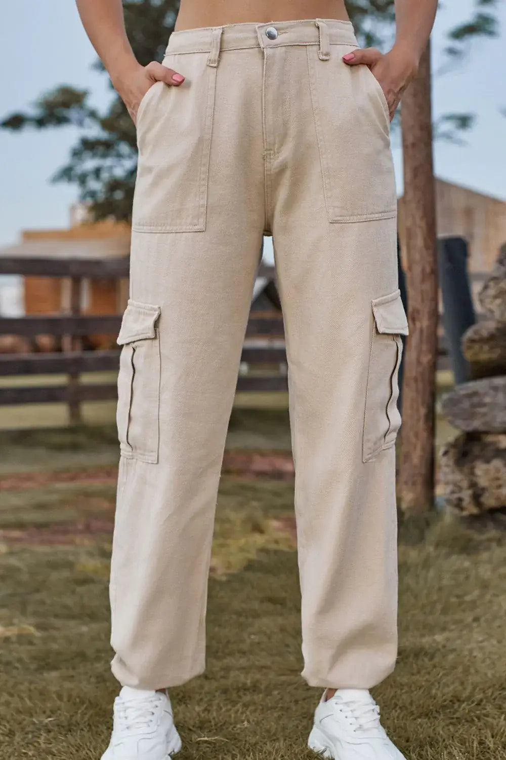 Long Jeans with Pocket - Trendsi - Flyclothing LLC